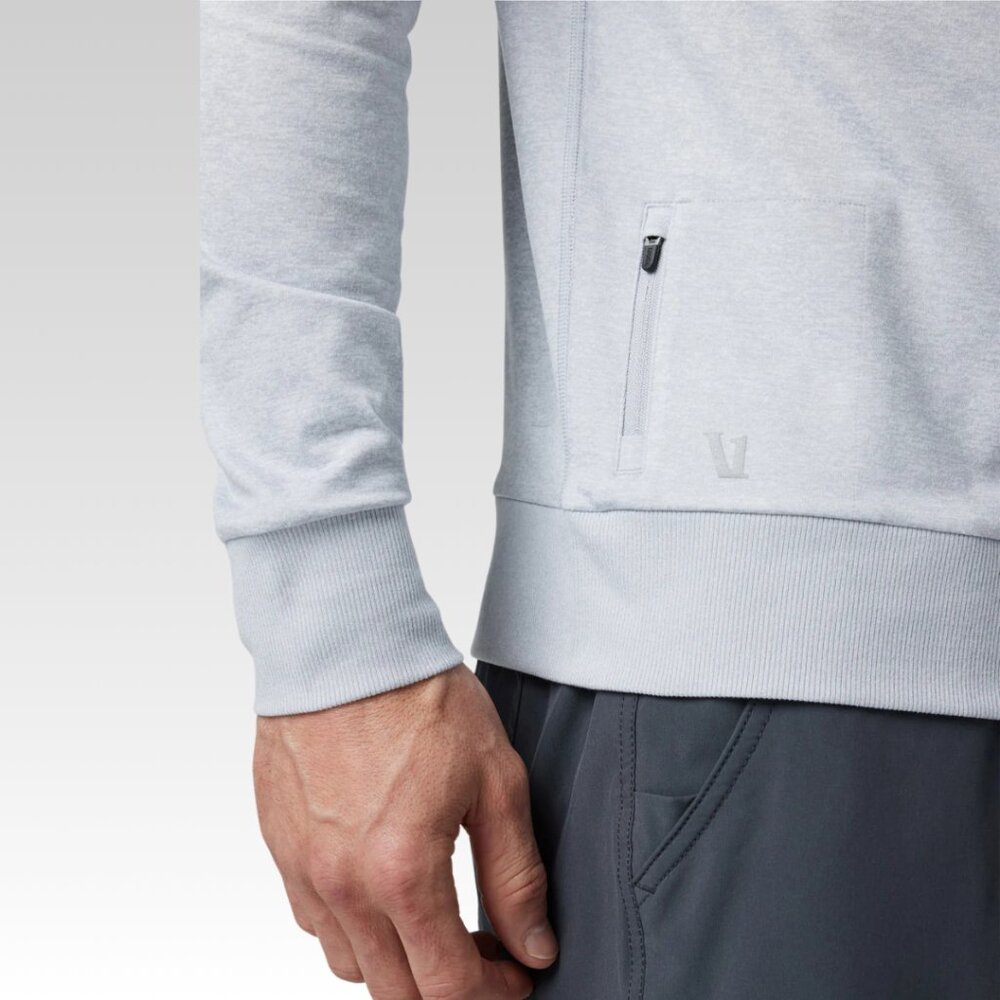 vuori Men's Ponto Performance Crew in Platinum Heather - XL - Picture 8 of 16